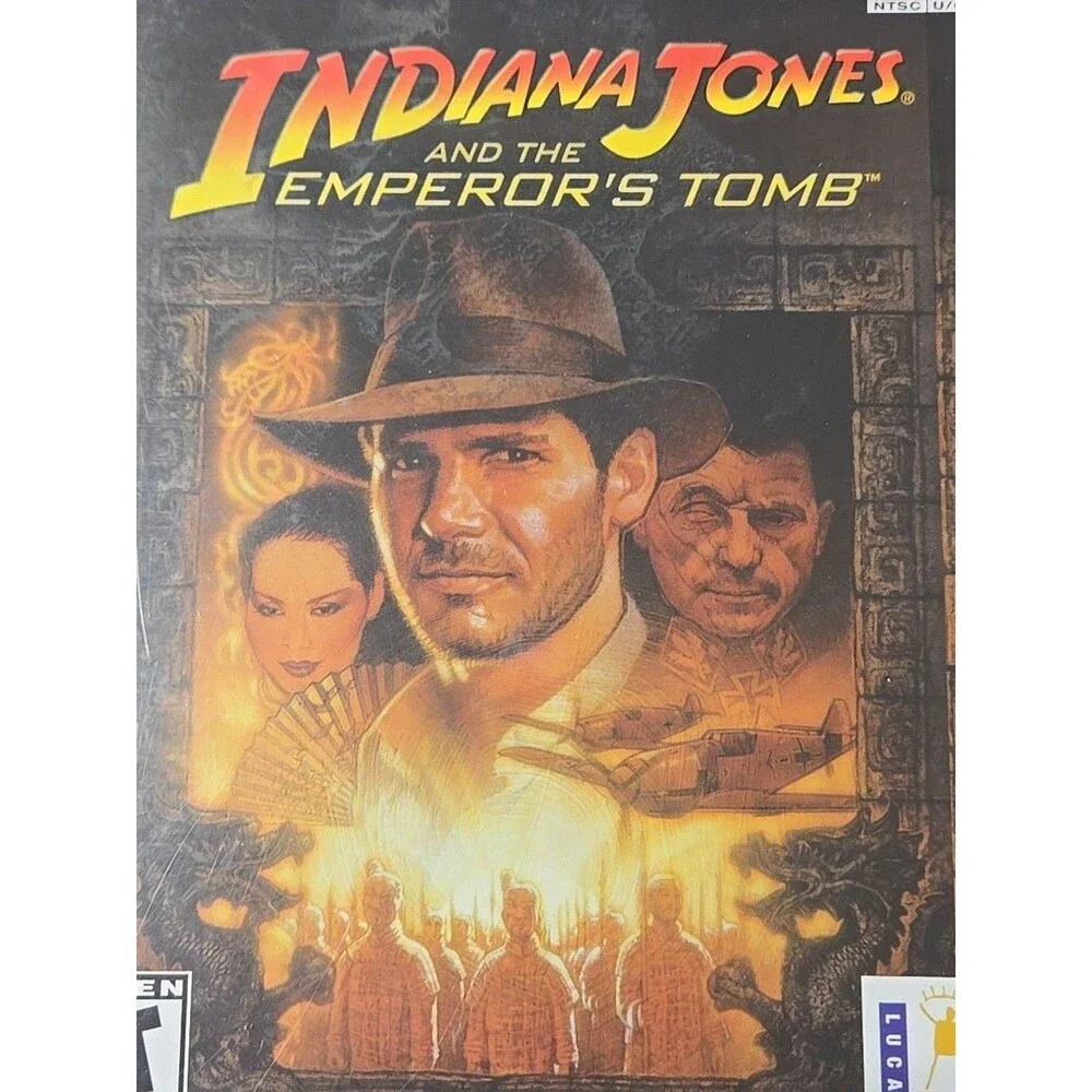 Indiana Jones and the Emperor's Tomb (Sony PlayStation 2 PS2) Complete * EUC